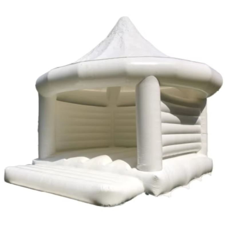 Kids Outdoor Toys - Opblaasbaar wit huwelijkskasteel buitenspeelgoed voor kinderen