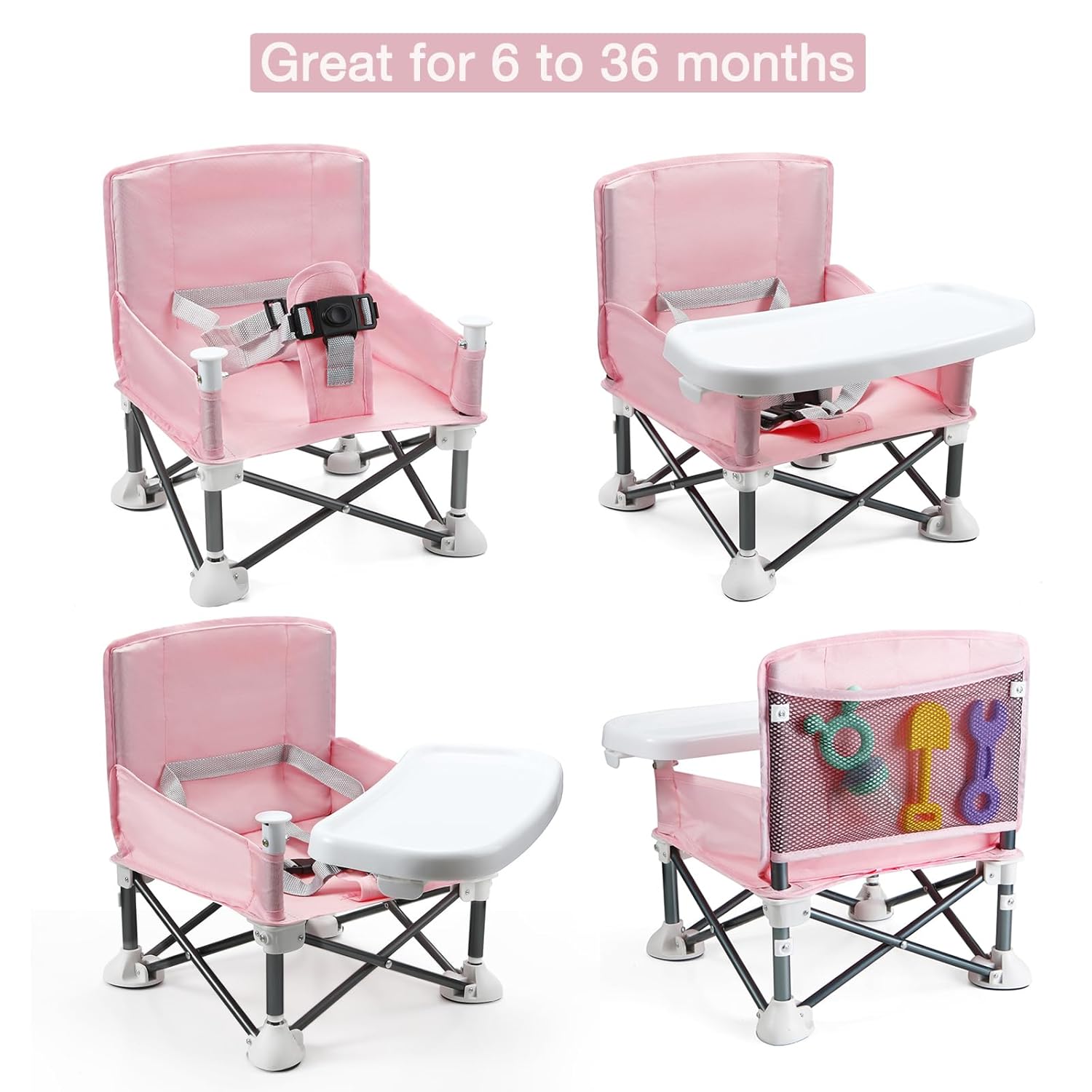 Kids Outdoor Lawn Chair - Draagbare babyzitje Reizen Compact Opvouwbaar met