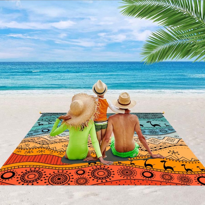Kids Outdoor Mat Waterproof - Grote stranddeken Waterdicht Zanddicht Strandmat Draagbare
