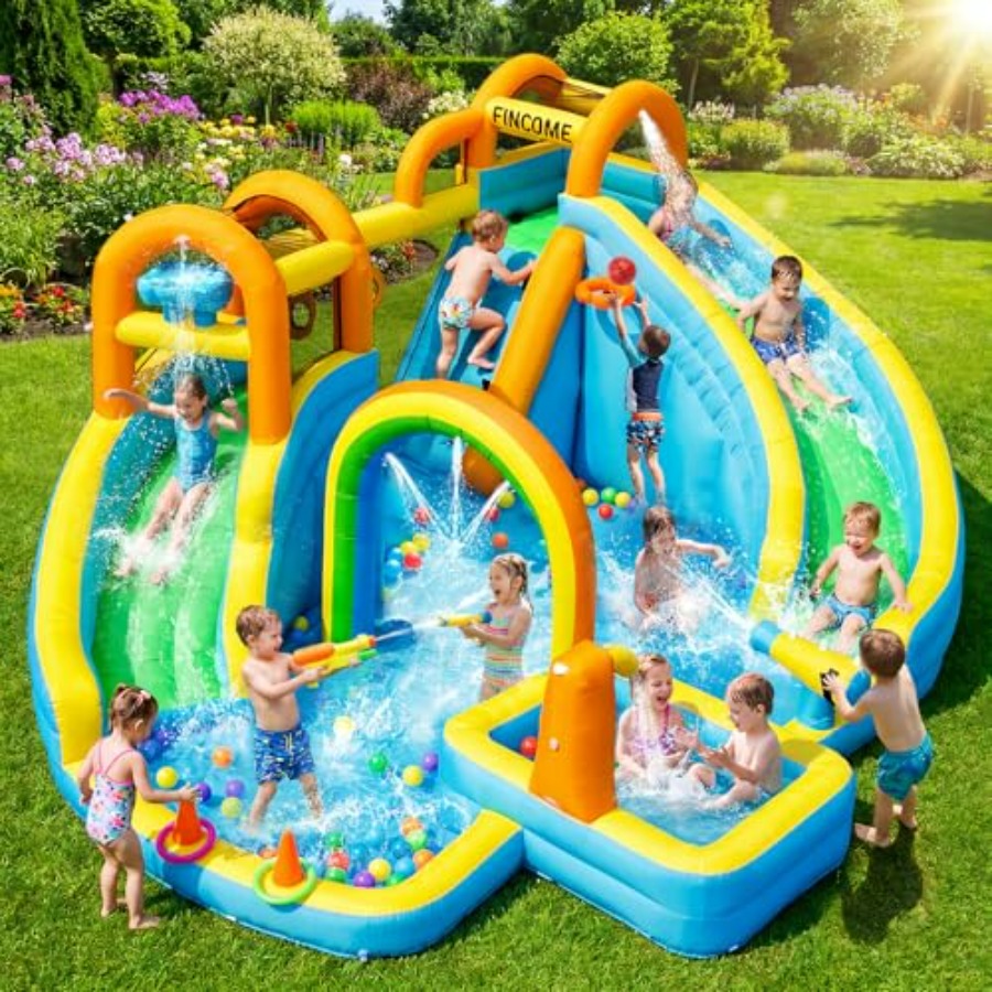 Kids Outdoor Inflatable Water Slide - Opblaasbare waterglijbaan voor kinderen voor in