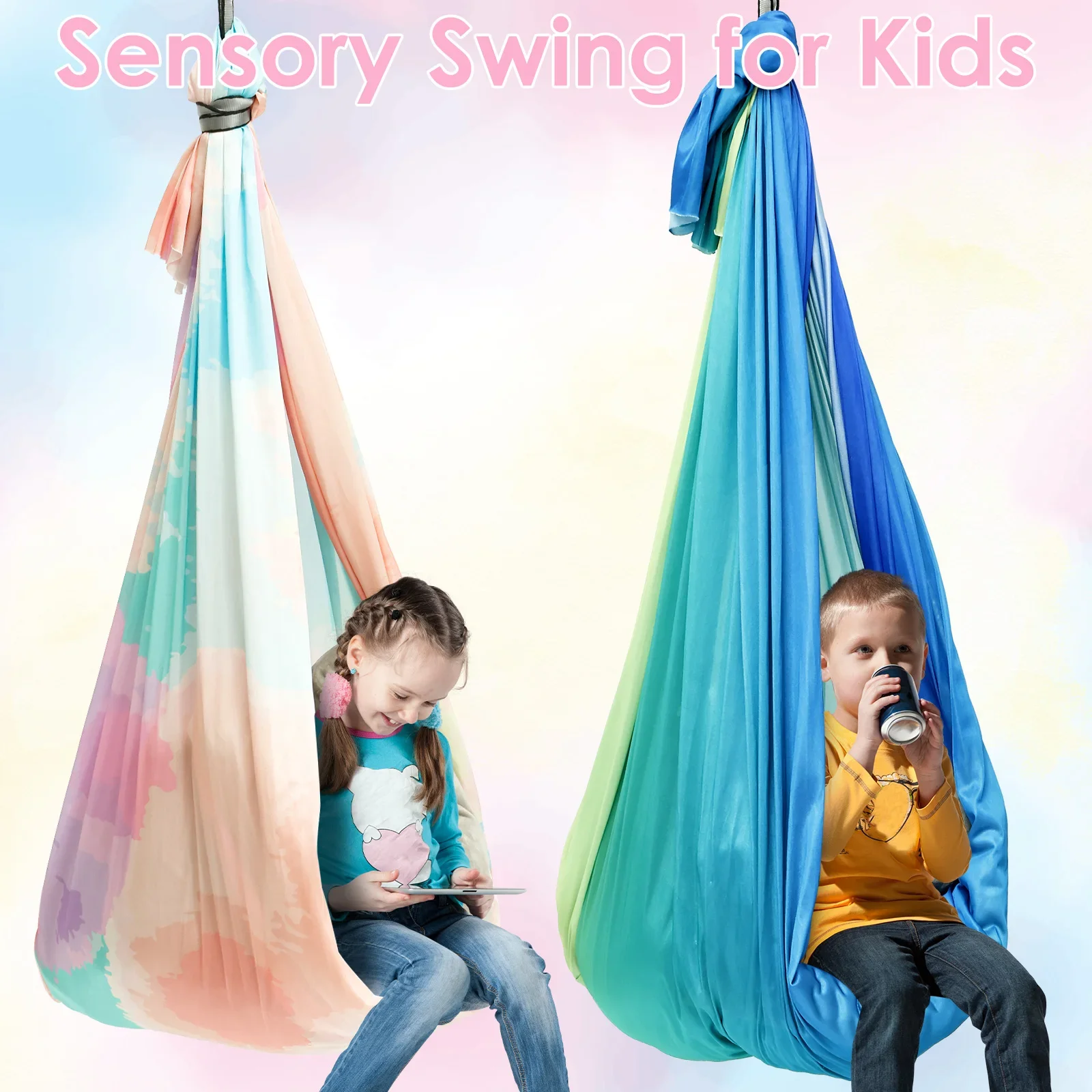 Kids Outdoor Hammock - Zintuiglijke schommel Comfortabele zintuiglijke hangmat voor