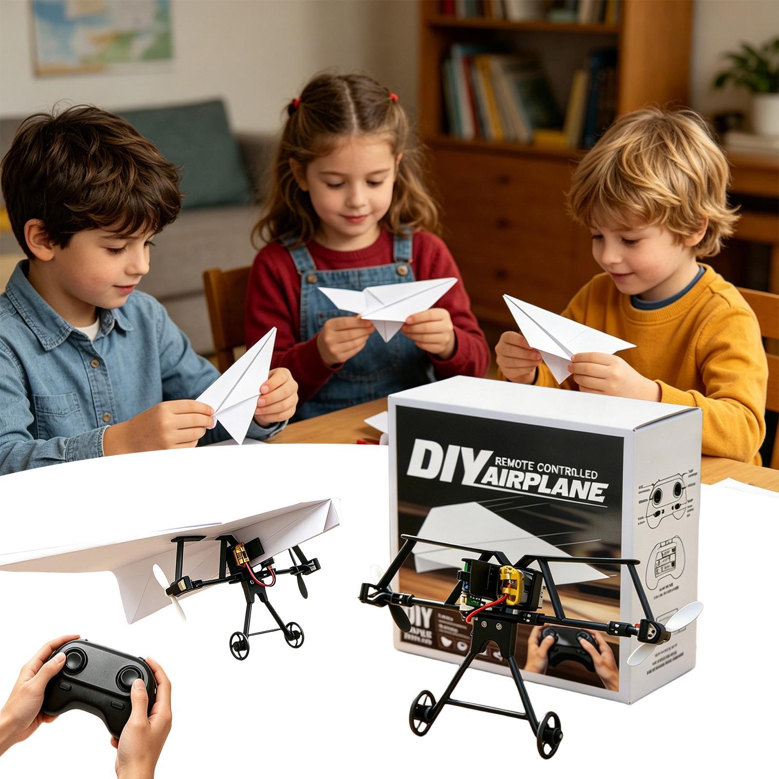 Kids Outdoor Toys - DIY RC Papieren Vliegtuig Kit Speelgoedvliegtuig