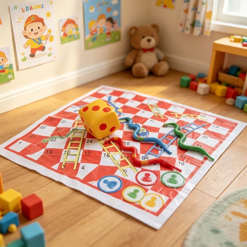 Kids Outdoor Mat Waterproof - Waterdichte Snake Ladder Game Mat Draagbare