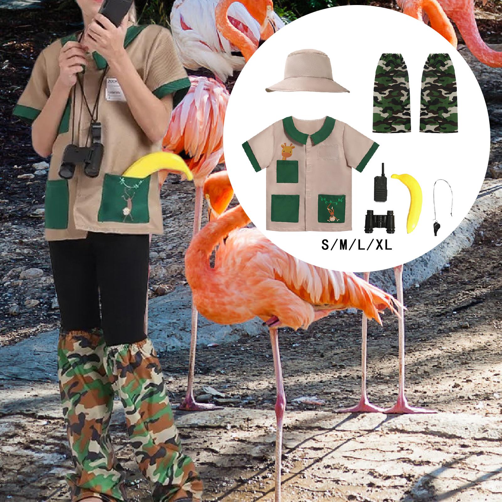 Kids Outdoor Adventure Kit - Explorer-kostuumset voor kinderen Fluitje Telescoop Dierentuin
