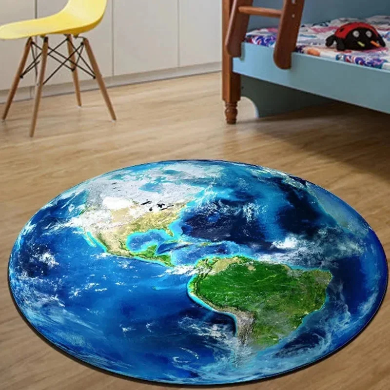 Kids Outdoor Mat Waterproof - VIKAMA 3D realistisch rond vloerkleed met