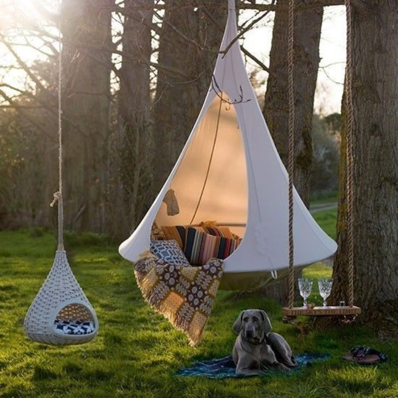 Kids Outdoor Hammock - Kinderen Schommel Buiten Tuin Kamp Hangmat
