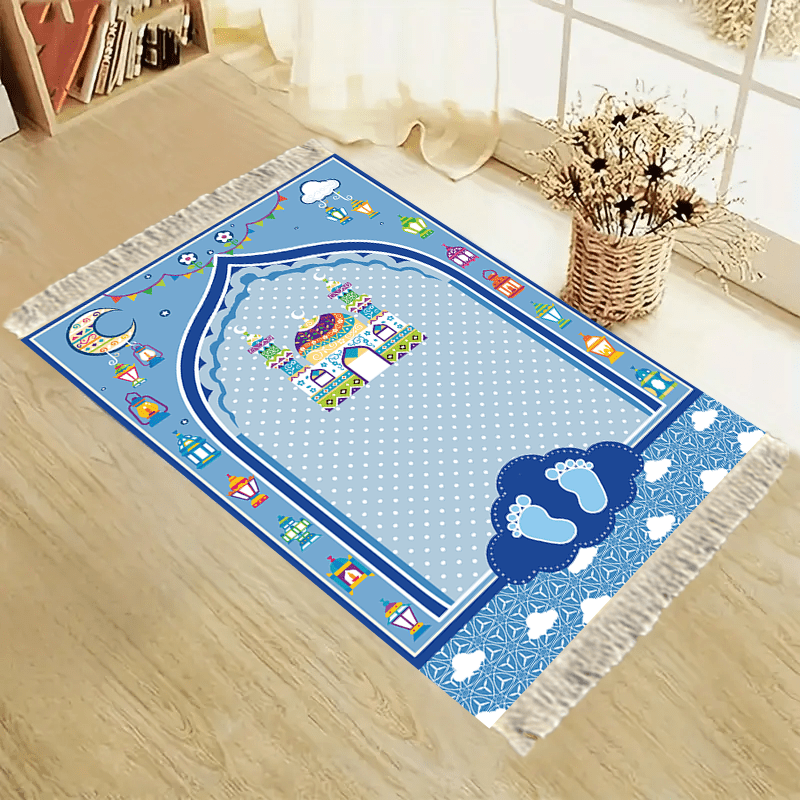 Kids Outdoor Mat Waterproof - VIKAMA Schattig kindergebedsmatje, antislip, zacht tapijt