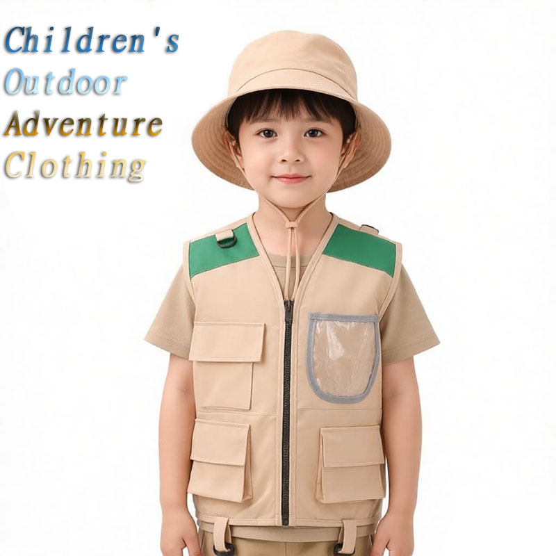 Kids Outdoor Adventure Kit - 2026 Nieuwe Kinderen Explorer Hoed Vest