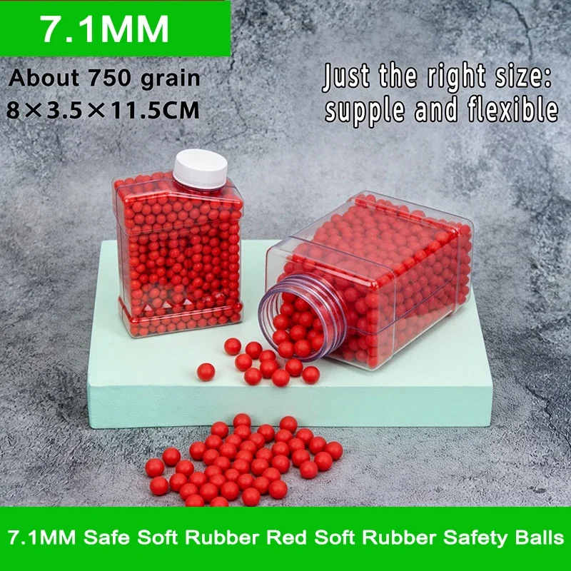 Kids Outdoor House Accessories - 7,1 MM rode zachte rubberen veiligheidsballen,