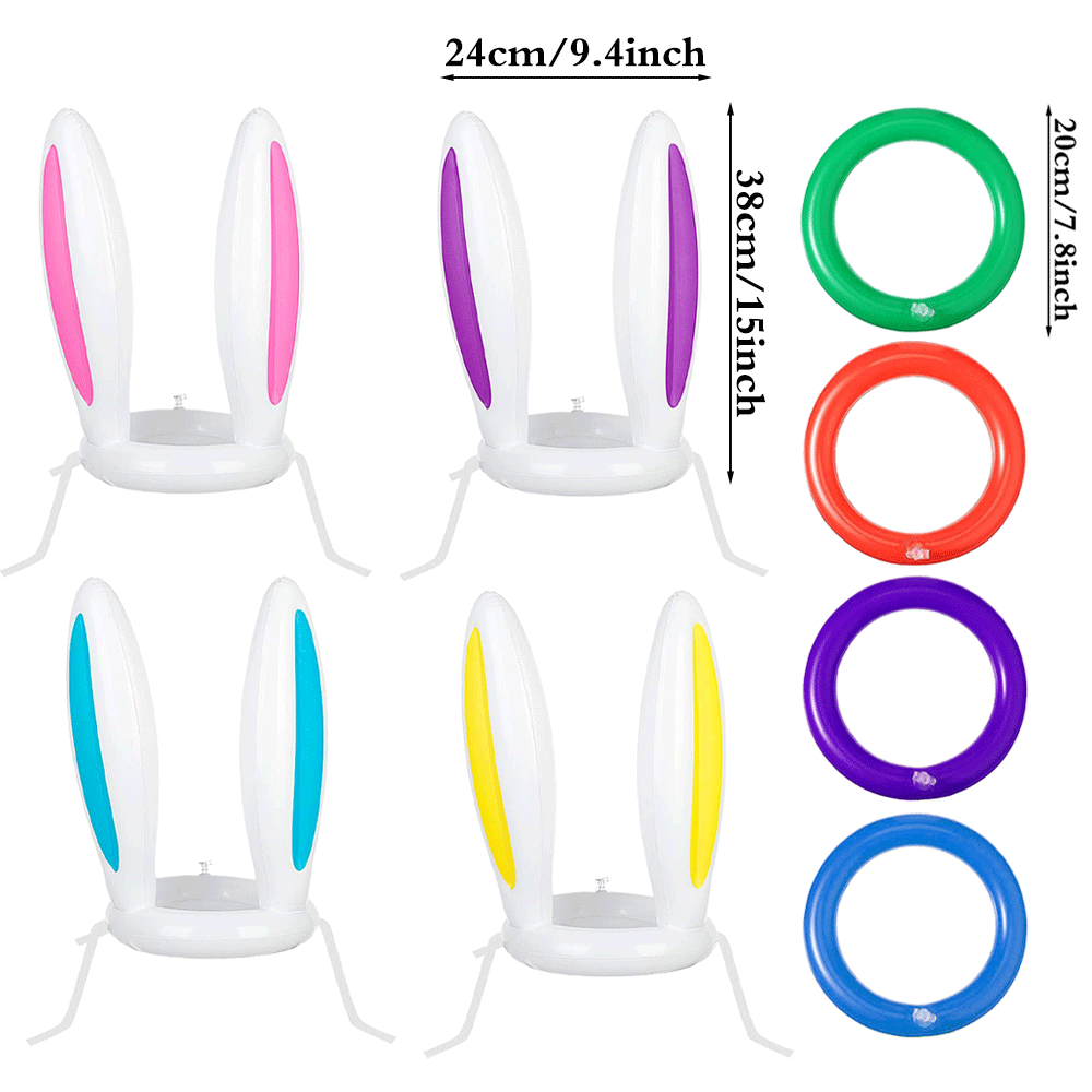 Opblaasbare paashaas oren ring - Kids Outdoor Easter Gifts recensie en prijs
