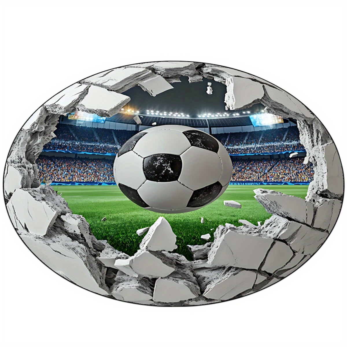 3D Voetbalveld Ronde Kleed, Re - Kids Outdoor Mat Waterproof recensie en prijs
