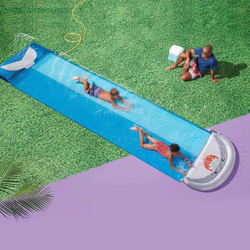 Opblaasbare walvis waterglijba - Kids Outdoor Inflatable Water Slide recensie en prijs
