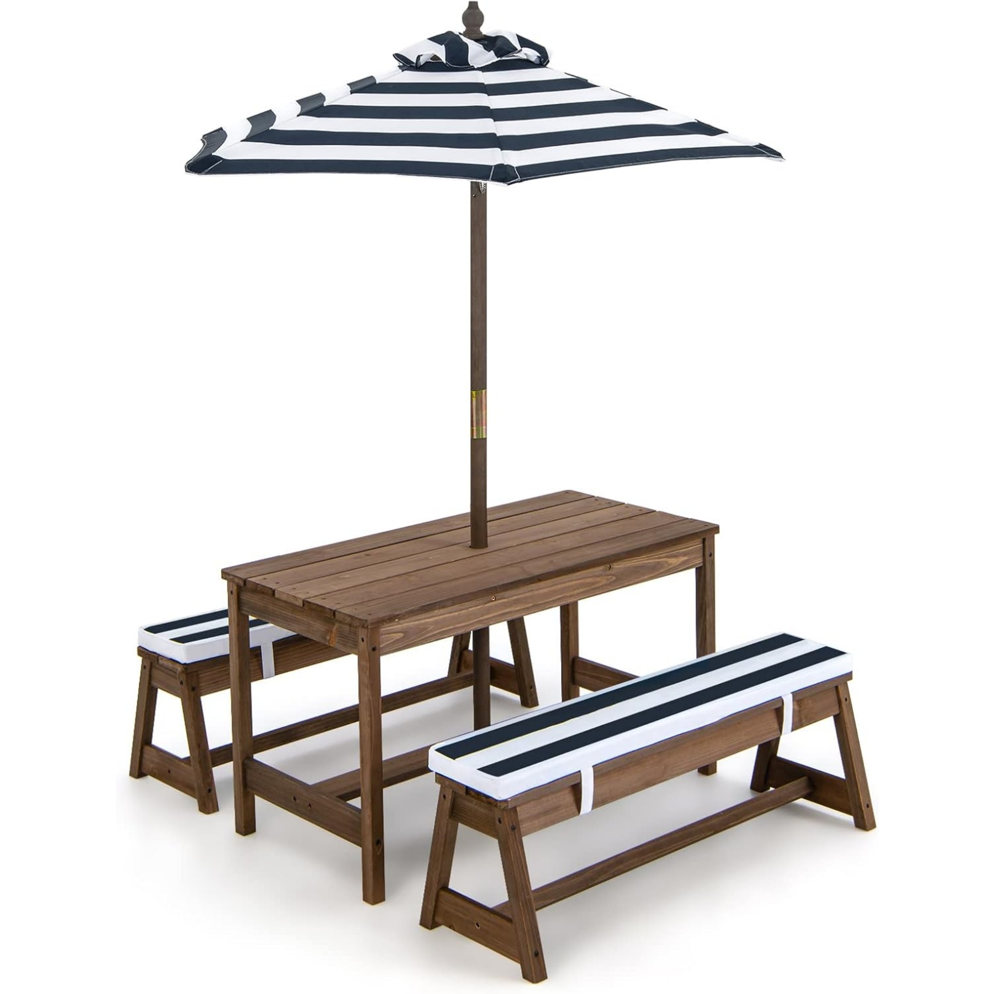 Kinderpicknicktafel met opvouw - Kids Outdoor Bench With Umbrella recensie en prijs