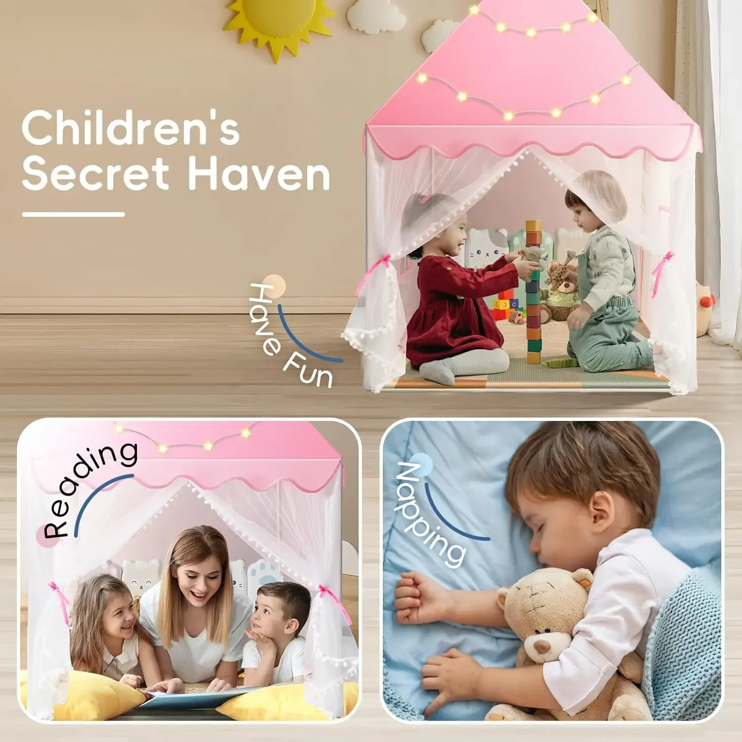 Kinderen spelen tent prinses k - Kids Outdoor House Accessories recensie en prijs