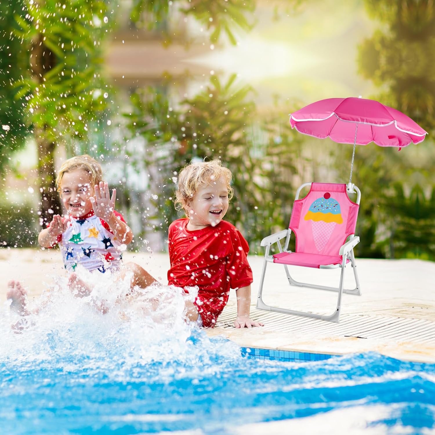 1 set opvouwbare strandstoel m - Kids Outdoor Lawn Chair recensie en prijs