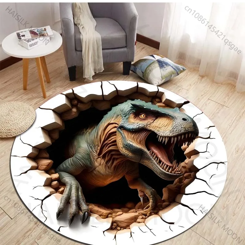 HD 3D Dinosaurus Print Ronde T - Kids Outdoor Mat Waterproof recensie en prijs