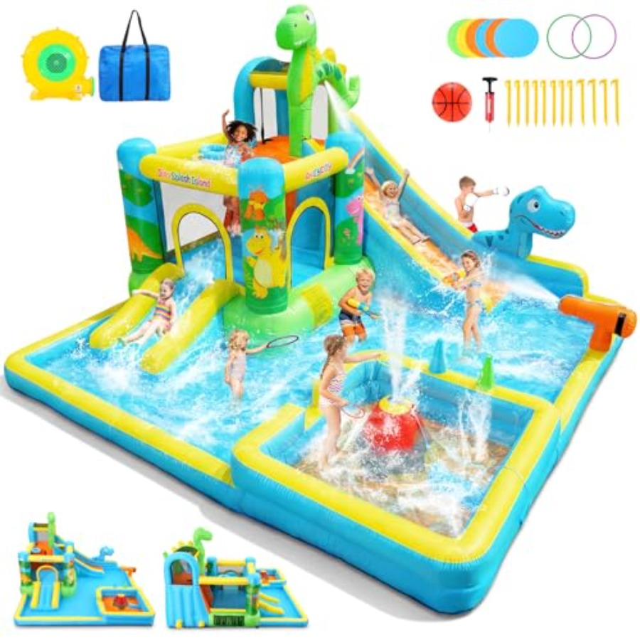 Opblaasbare waterglijbaan voor - Kids Outdoor Inflatable Water Slide recensie en prijs
