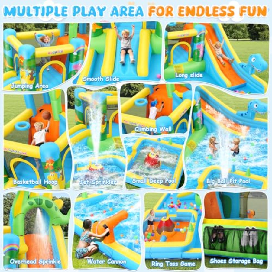 Opblaasbare waterglijbaan voor - Kids Outdoor Inflatable Water Slide recensie en prijs