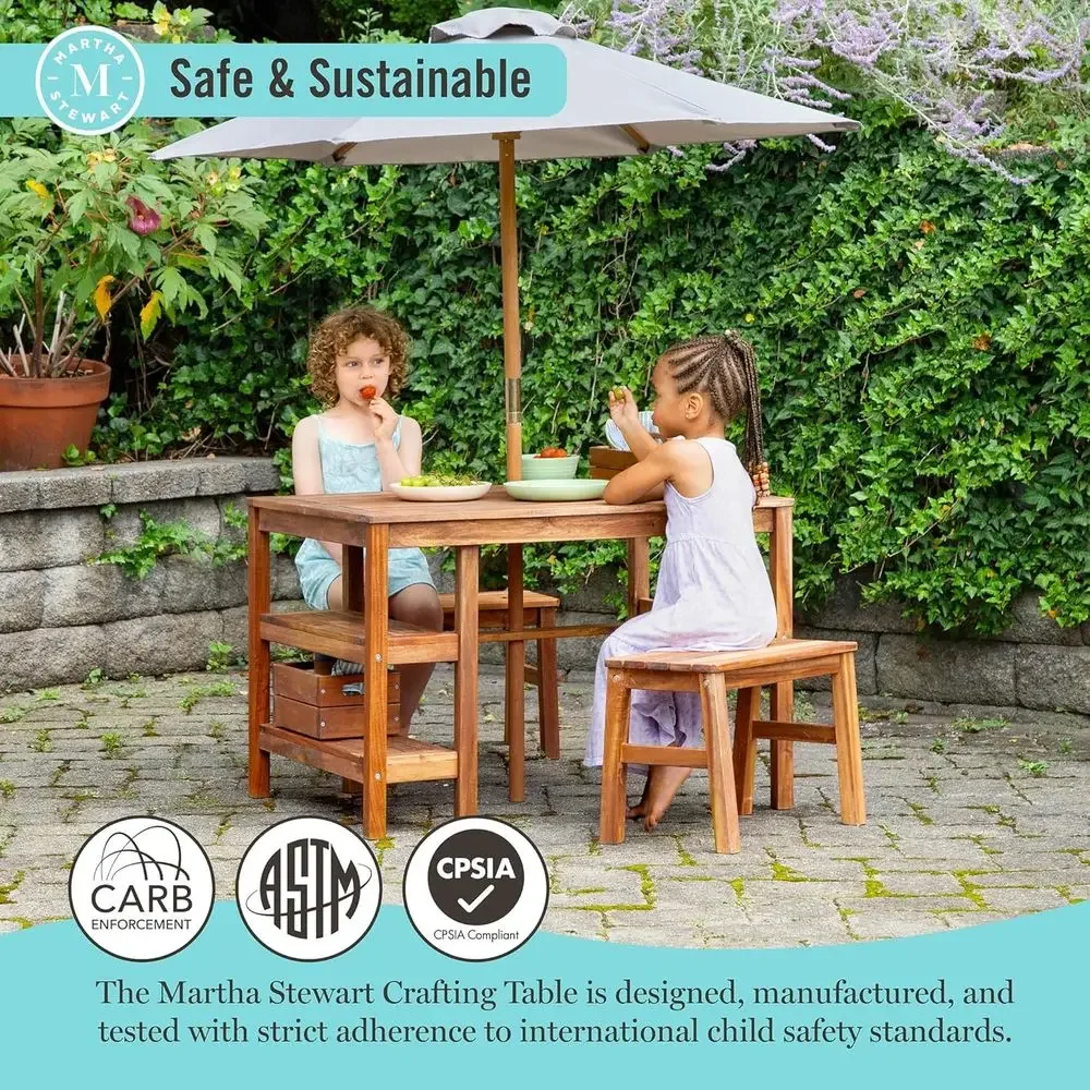 Kinderbuitenactiviteitenset me - Kids Outdoor Bench With Umbrella recensie en prijs