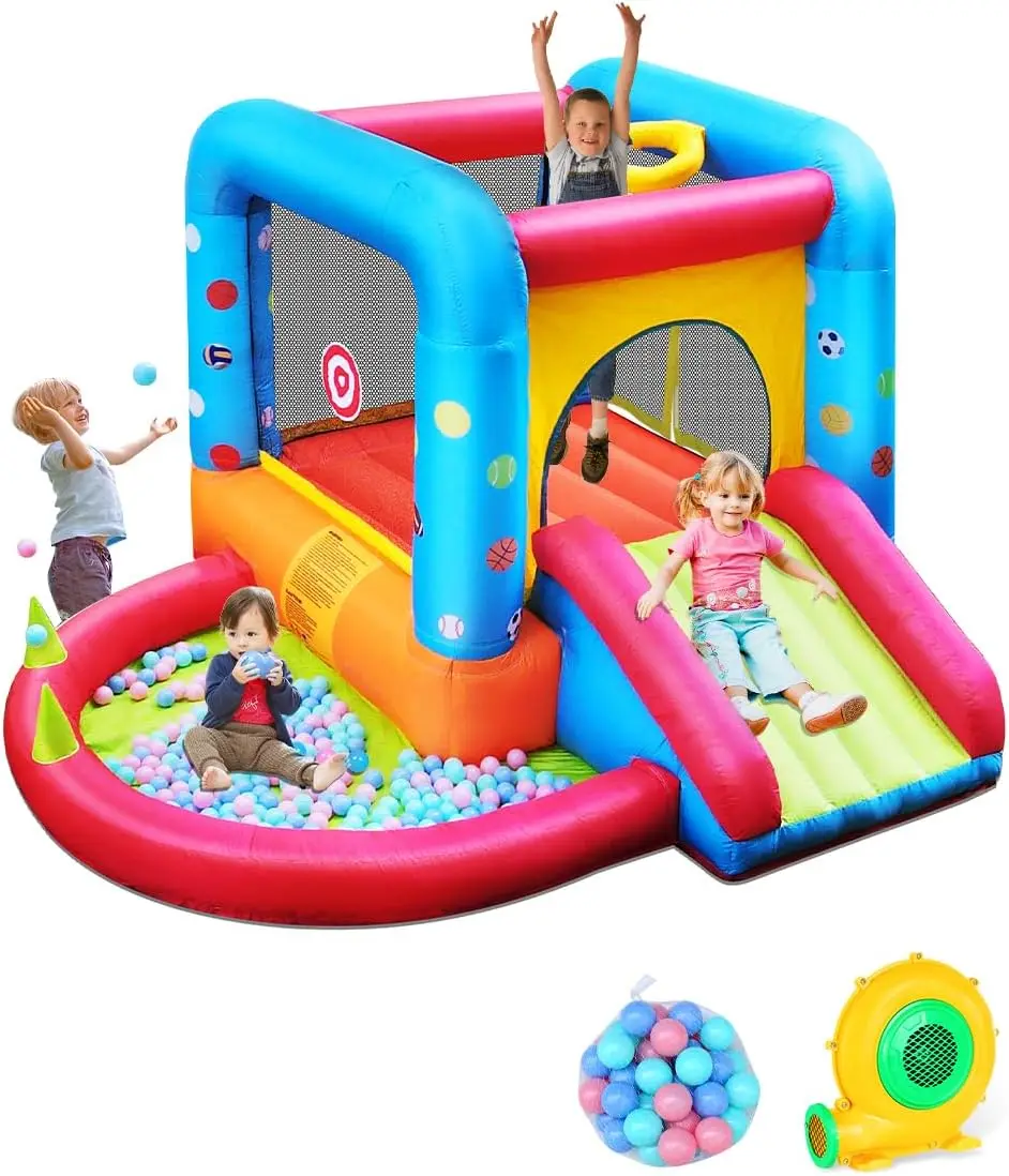 Step4Fun Opblaasbare Springkas - Kids Outdoor Inflatable Water Slide recensie en prijs