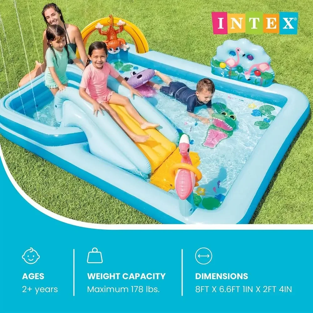 Opblaasbaar Jungle Avontuur Sp - Kids Outdoor Inflatable Water Slide recensie en prijs