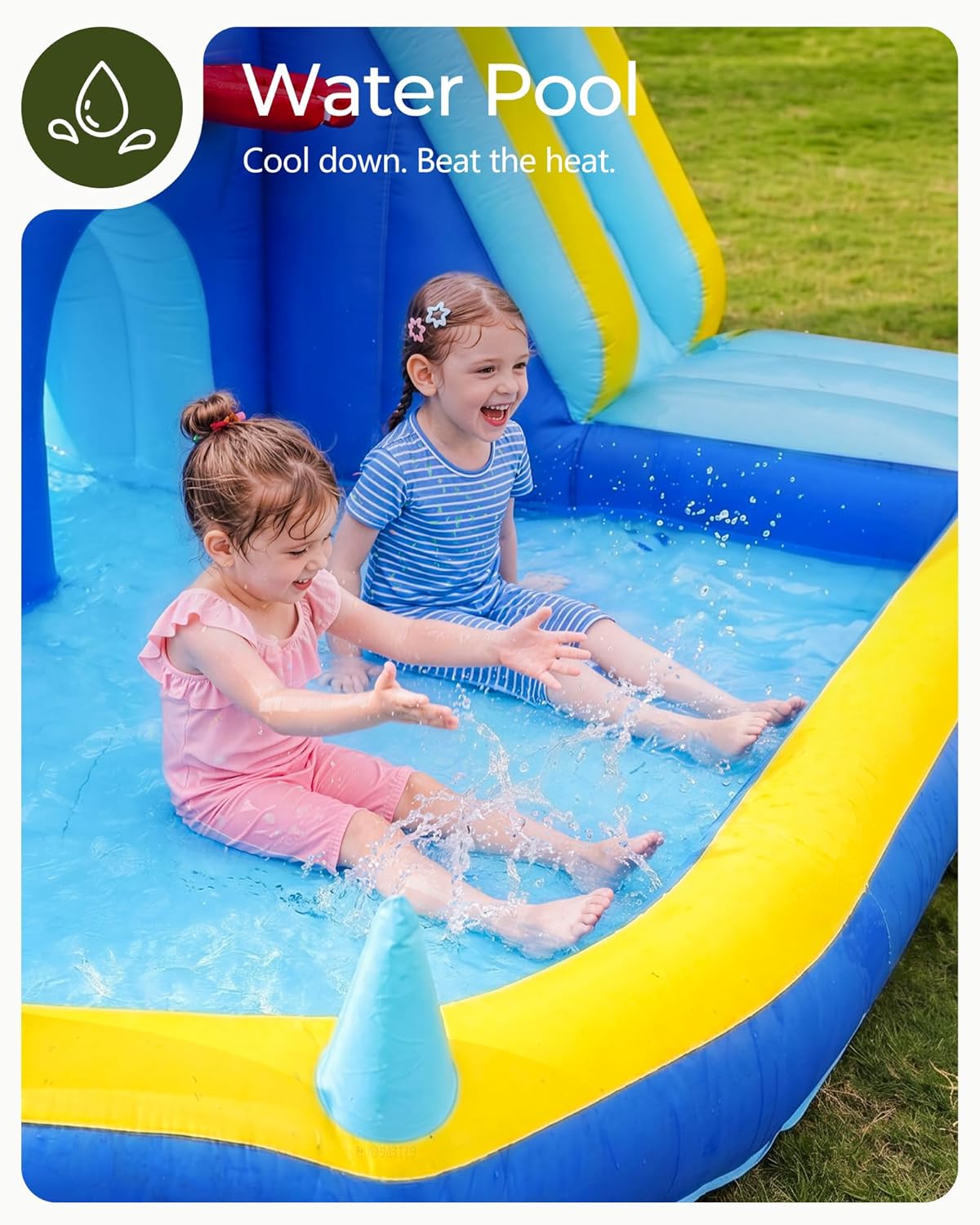 Opblaasbare waterglijbaan spri - Kids Outdoor Inflatable Water Slide recensie en prijs