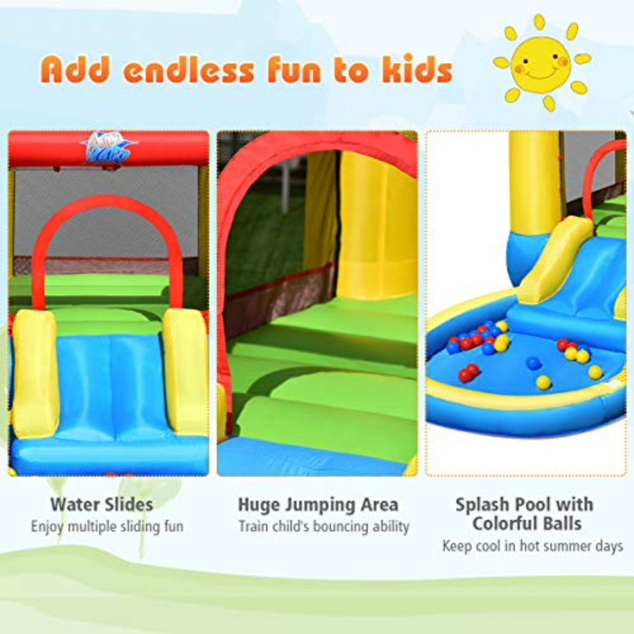 Opblaasbare springkasteel voor - Kids Outdoor Inflatable Water Slide recensie en prijs
