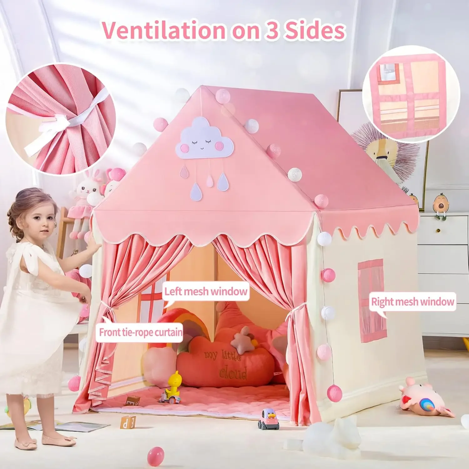 Kinderen spelen tent prinses k - Kids Outdoor House Accessories recensie en prijs