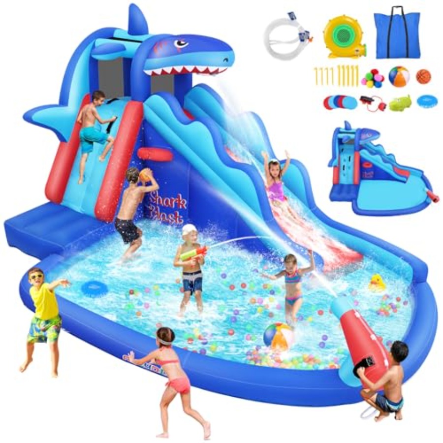 Opblaasbare waterglijbaan spri - Kids Outdoor Inflatable Water Slide recensie en prijs