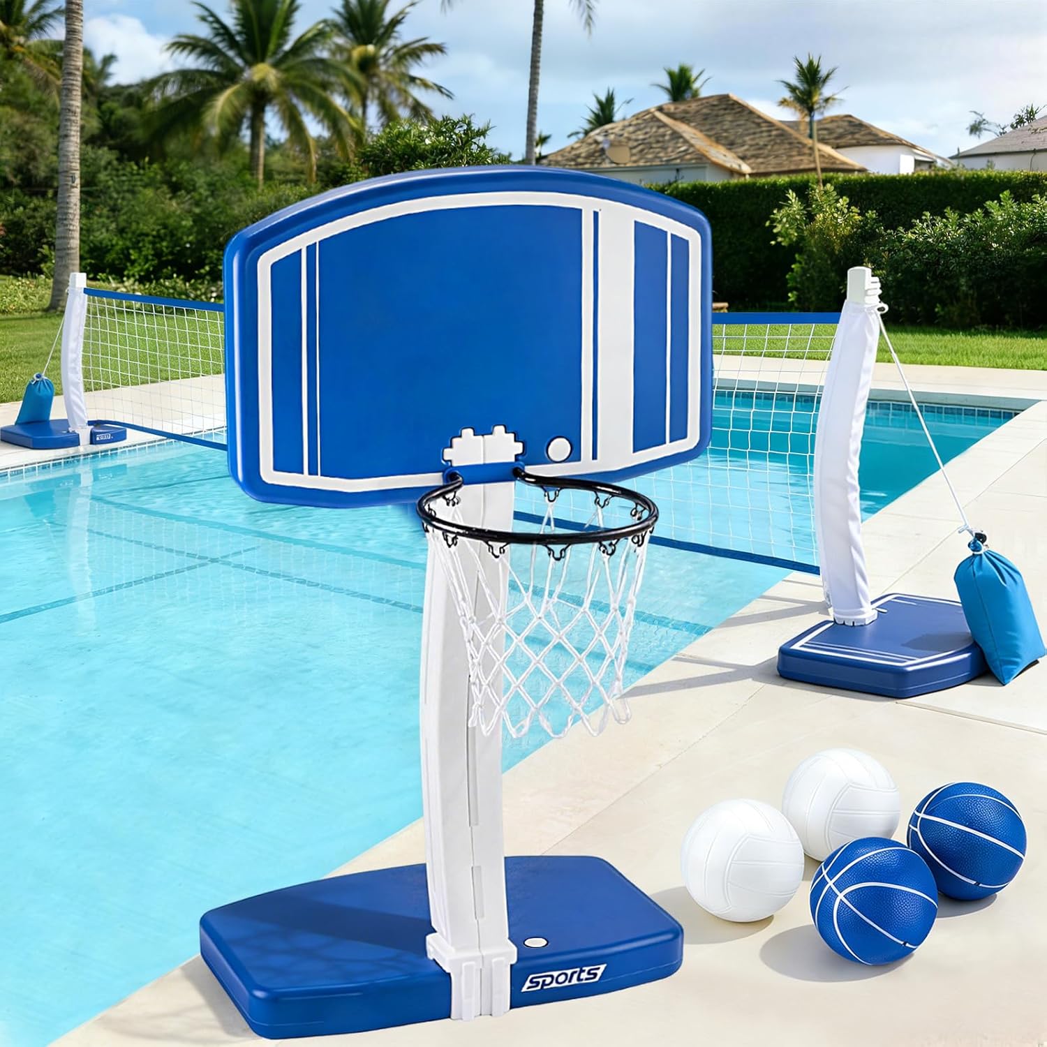 Bovengrondse zwembad basketbal - Kids Outdoor Toys recensie en prijs