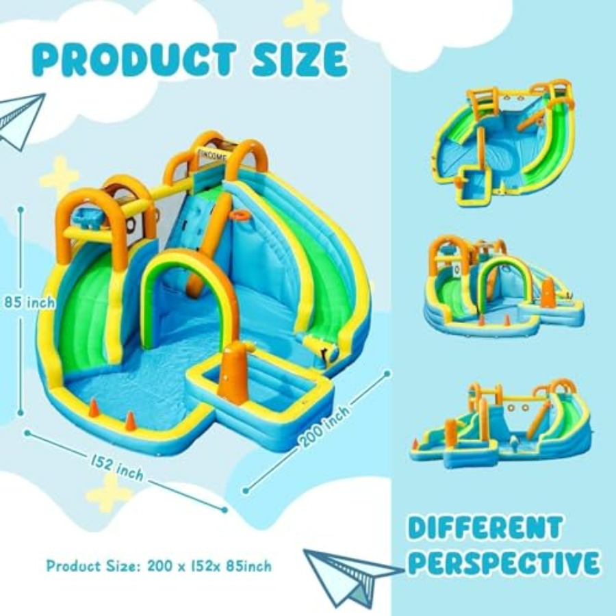 Opblaasbare waterglijbaan voor - Kids Outdoor Inflatable Water Slide recensie en prijs