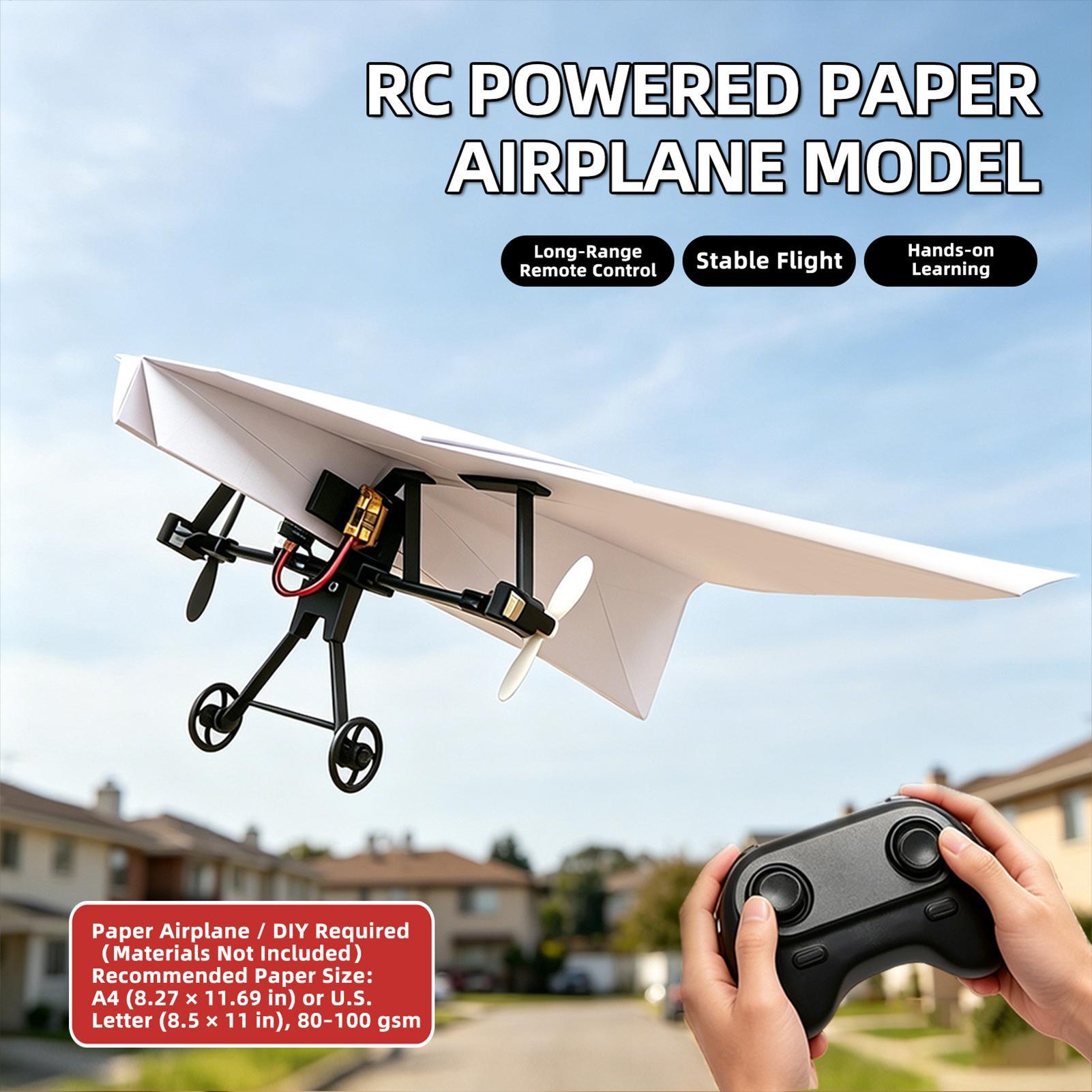 DIY RC Papieren Vliegtuig Kit  - Kids Outdoor Toys recensie en prijs