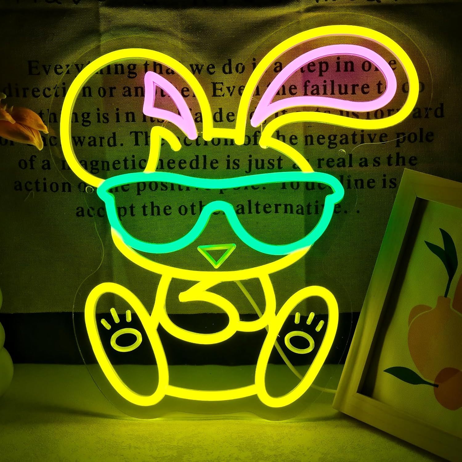 Cool Bunny Neonbord met Bril L - Kids Outdoor Easter Gifts recensie en prijs