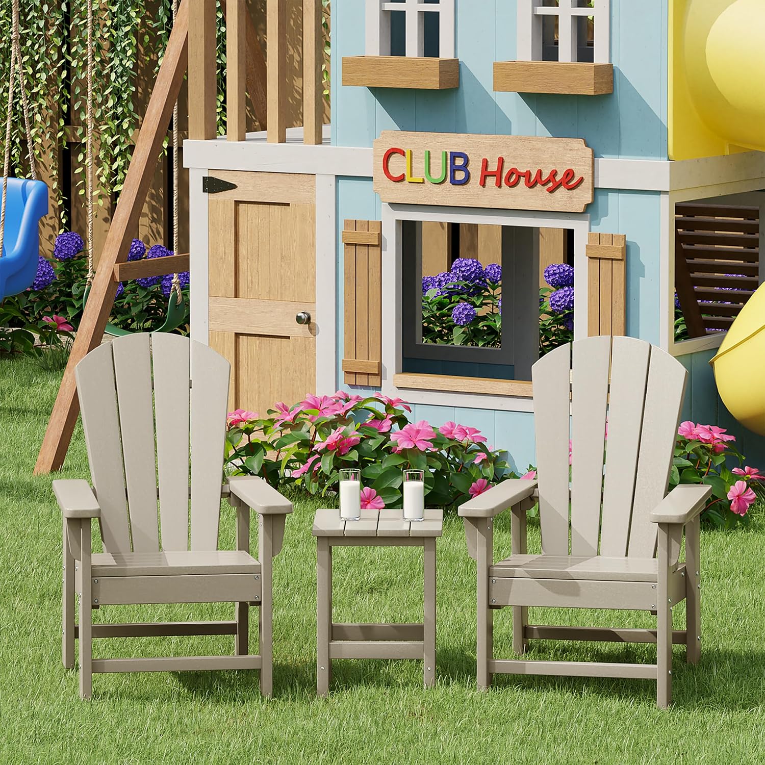 Kinderbuitenstoelset van 2, pe - Kids Outdoor Lawn Chair recensie en prijs