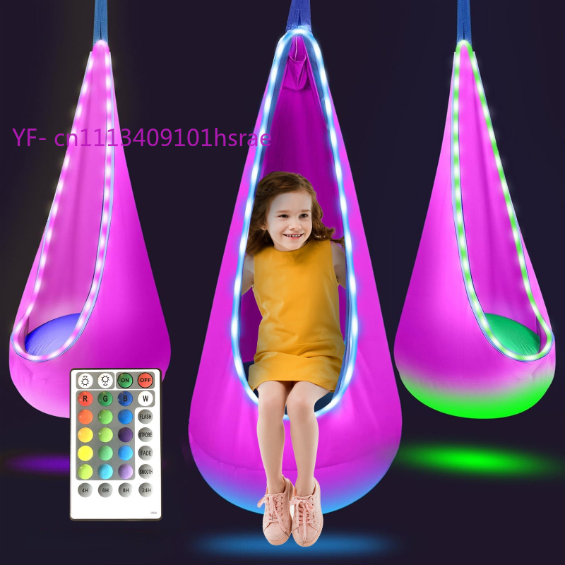 Gloeiende LED opblaasbare hang - Kids Outdoor Hammock recensie en prijs