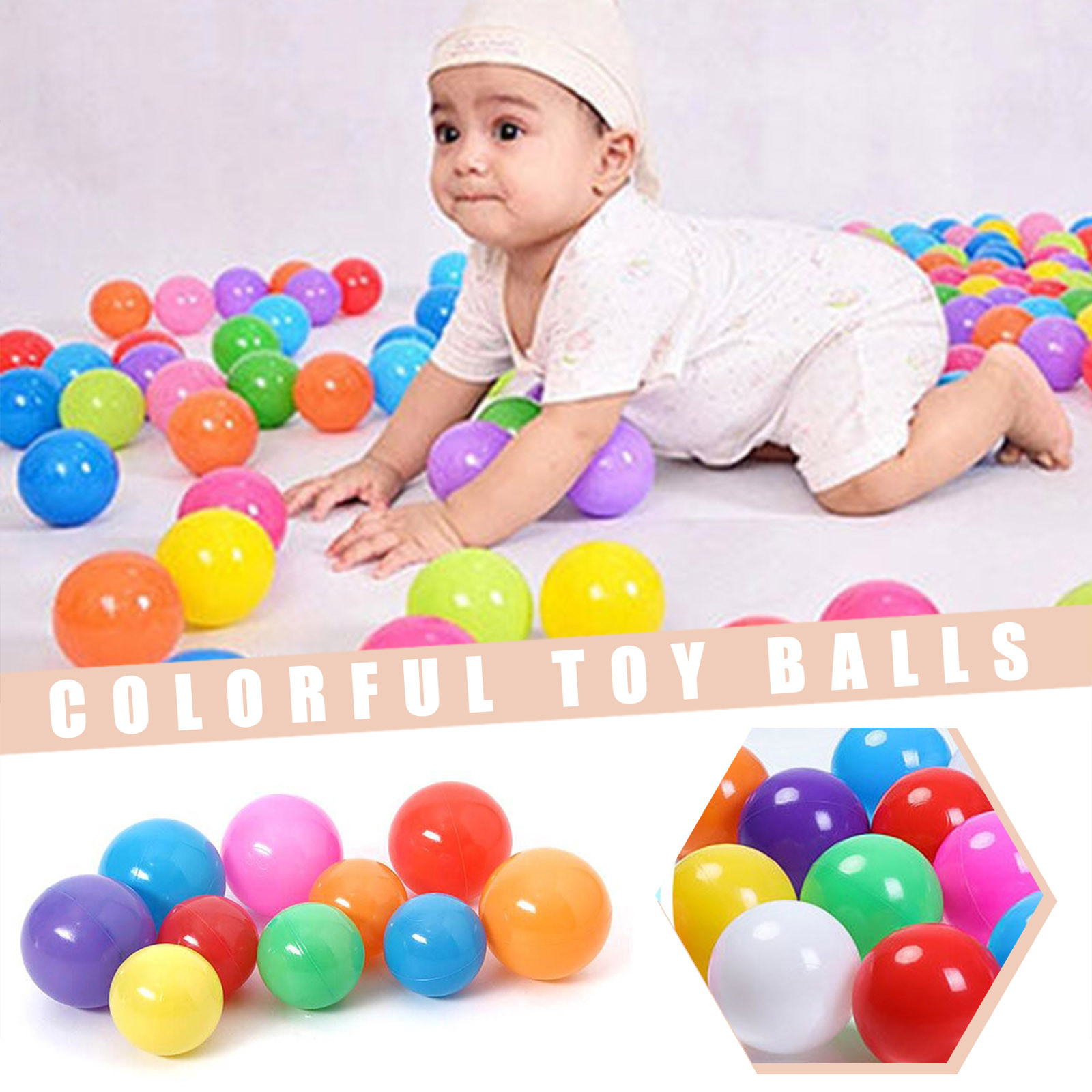100 stuks 55MM baby plastic ba - Kids Outdoor House Accessories recensie en prijs