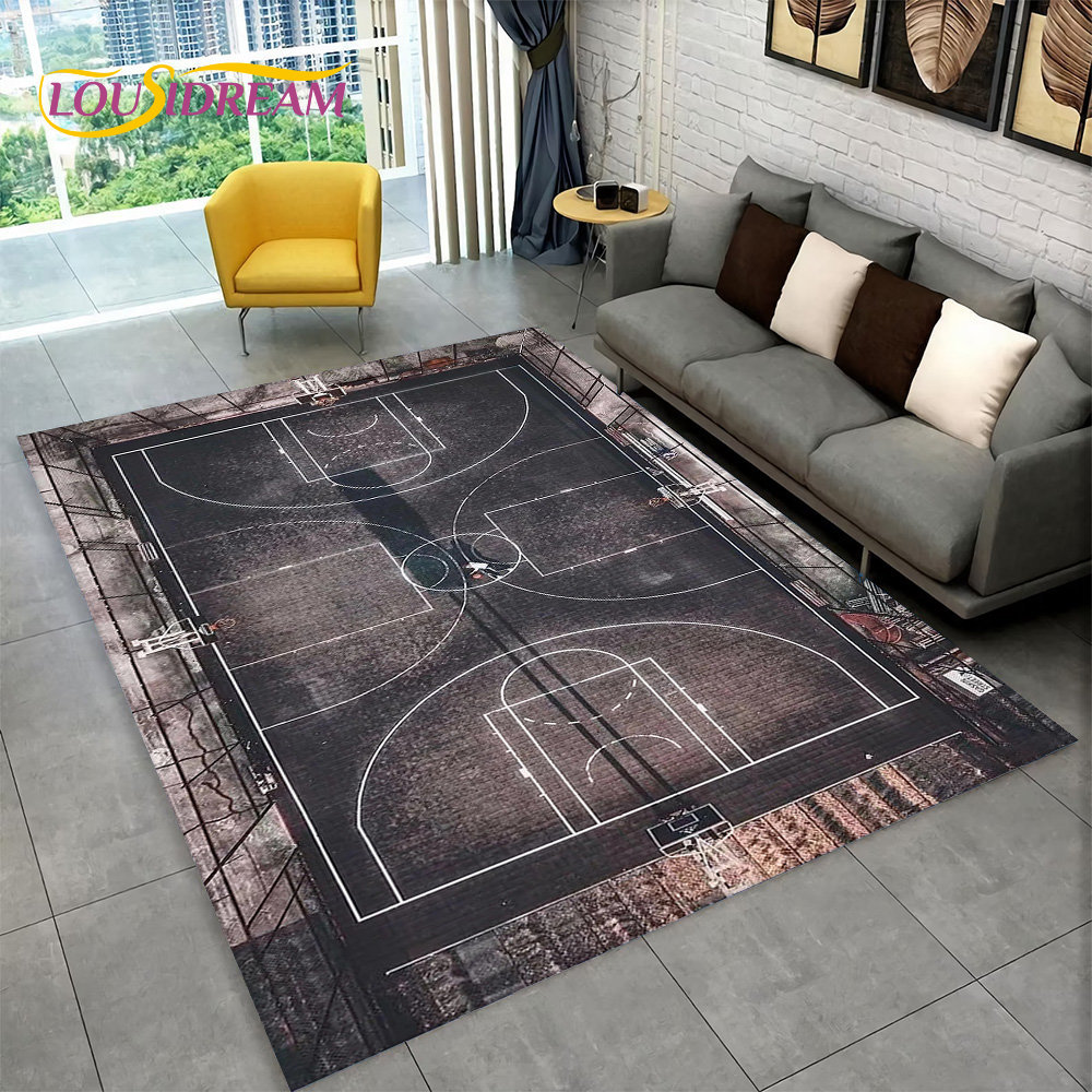 3d Basketbal Cour Cartoon Area - Kids Outdoor Mat Waterproof recensie en prijs