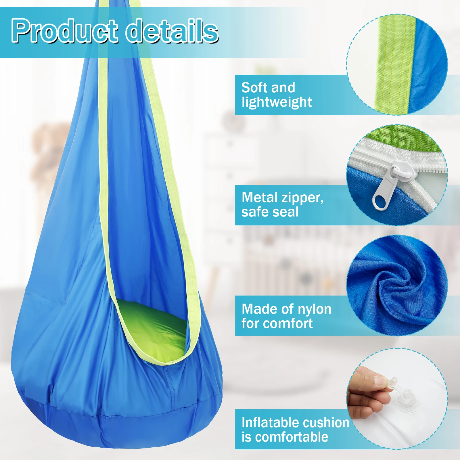 Zintuiglijke schommelstoel voo - Kids Outdoor Hammock recensie en prijs