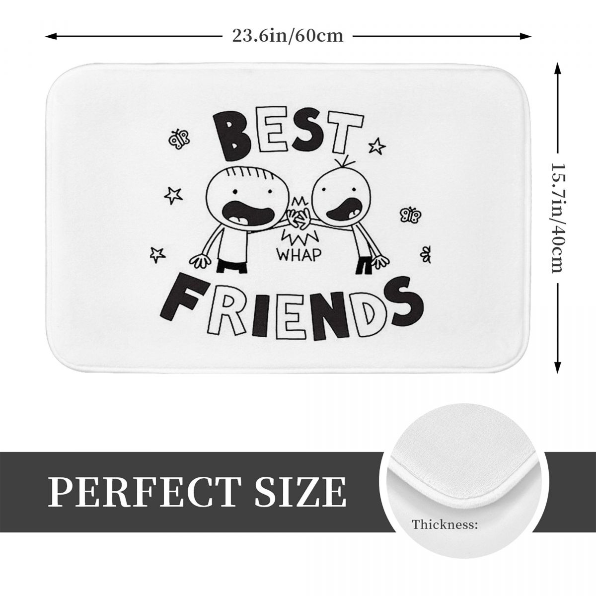 Best Friends Diary Of A Wimpy  - Kids Outdoor Mat Waterproof recensie en prijs