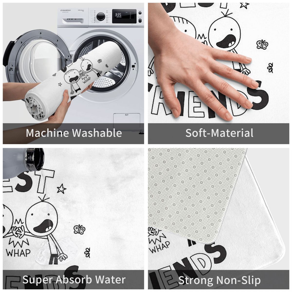 Best Friends Diary Of A Wimpy  - Kids Outdoor Mat Waterproof recensie en prijs
