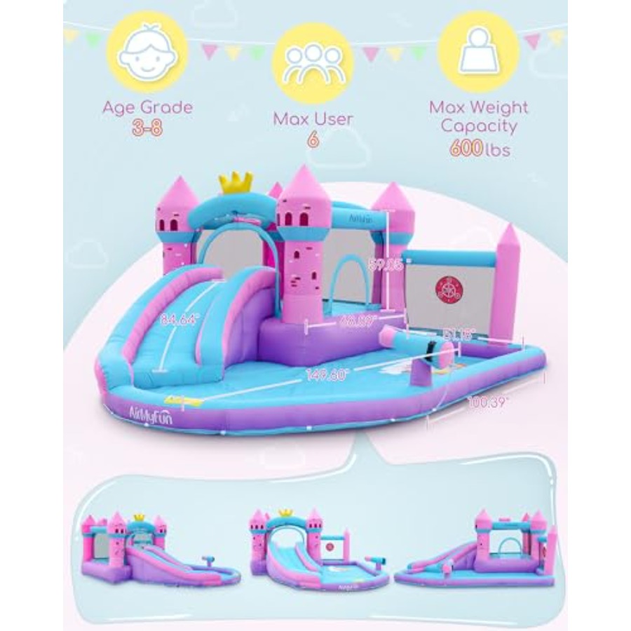 Opblaasbare waterglijbaan met  - Kids Outdoor Inflatable Water Slide recensie en prijs